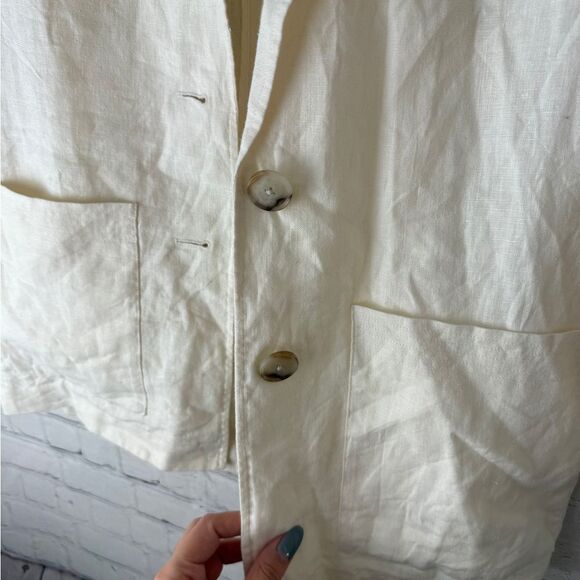 Madewell Linen Dorset Blazer Size XS - Picture 9 of 12